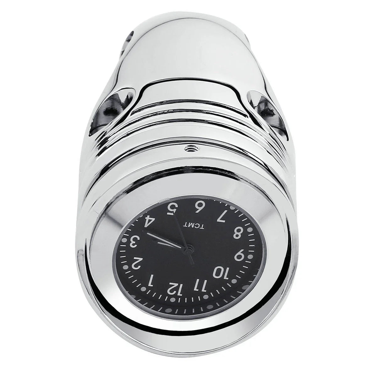 Chrome 1 1/4" Handlebar Mount Clamp Clock for Harley Dyna Chopper