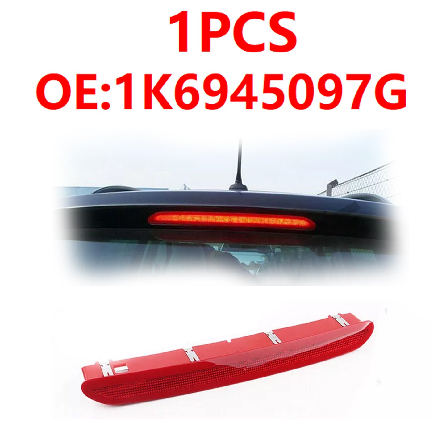 LED Third Brake Light for VW Golf Jetta Tiguan (2006–2019)