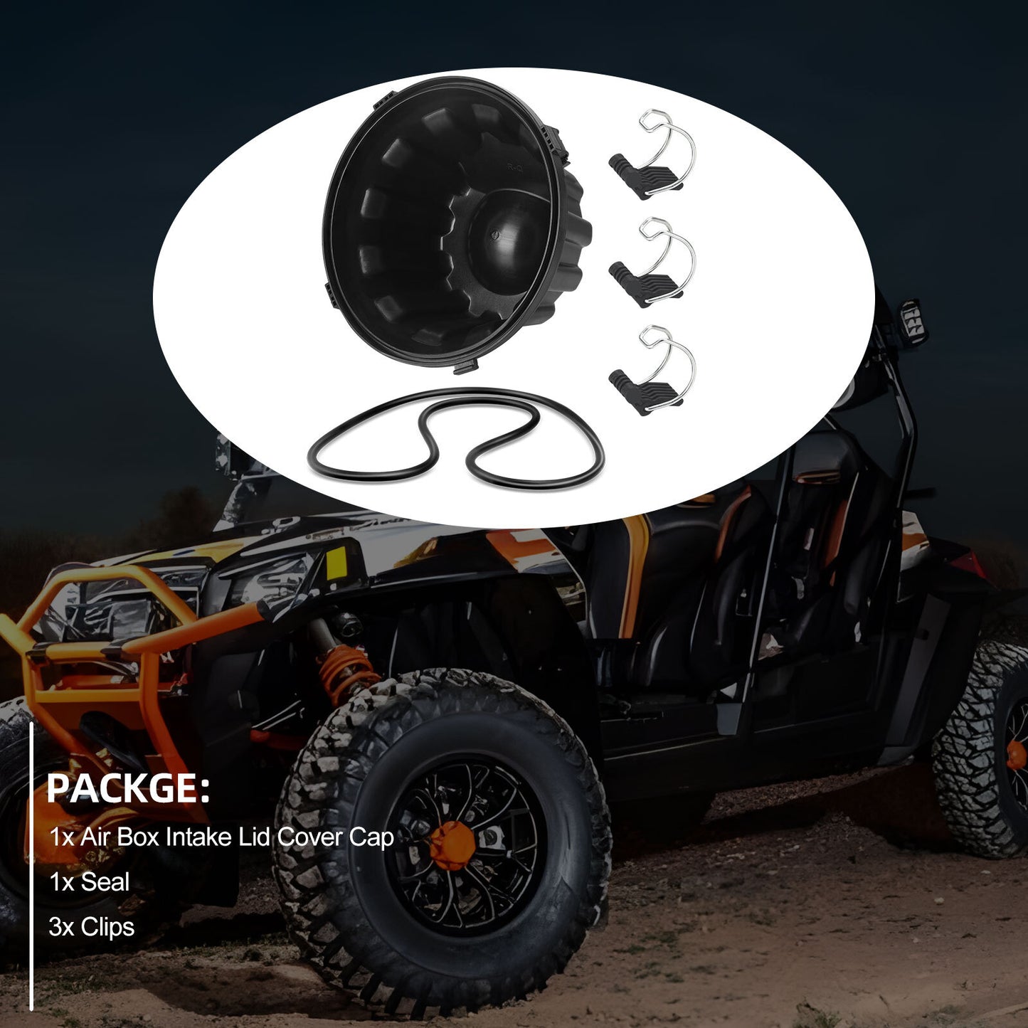 Air Box Intake Lid Cover Clips for Polaris RZR 800 (2008–2014)