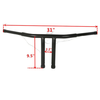 4"/6"/8"/10"/12"/14"/16"/18" Rise T-Bar Handlebar for Harley Sportster XL883 (2004-2023)