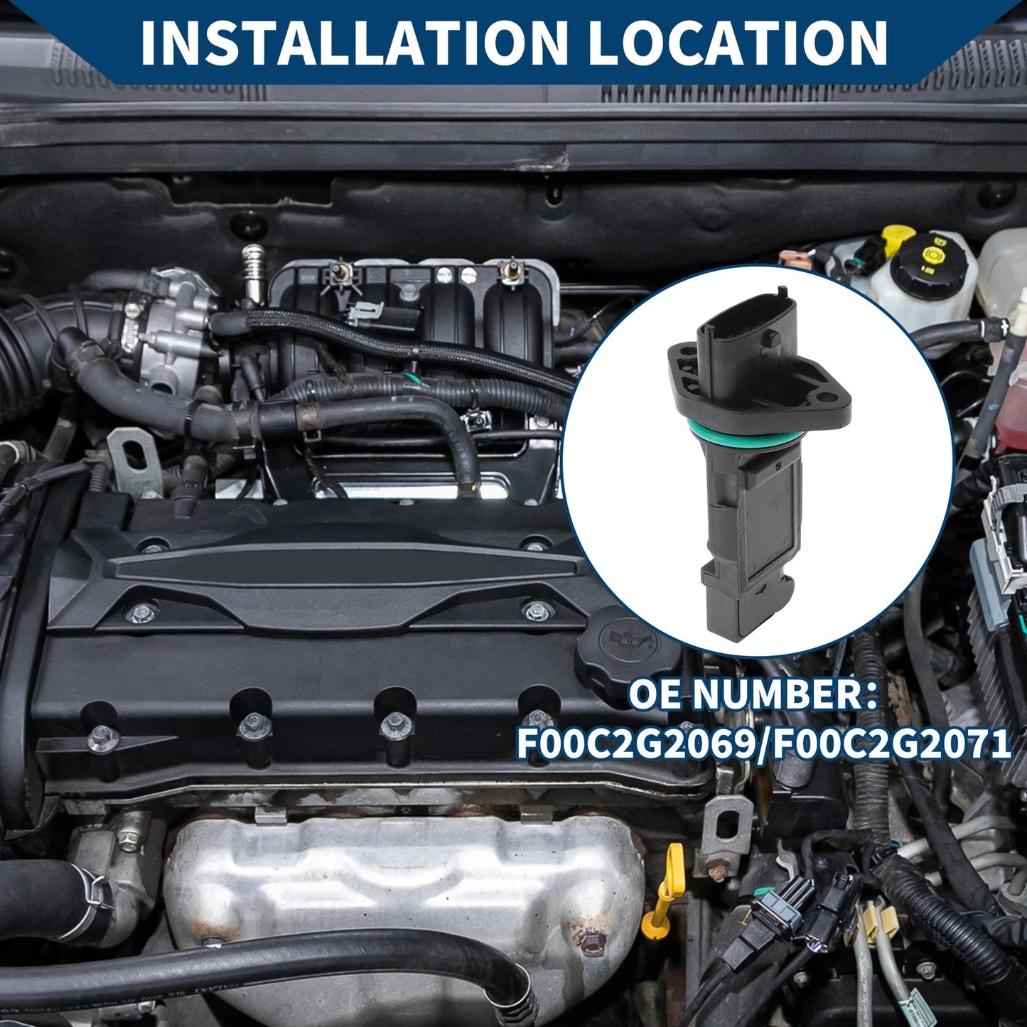 Mass Air Flow Sensor No.F00C2G2069 for Hyundai Ix35 (2010–2015)