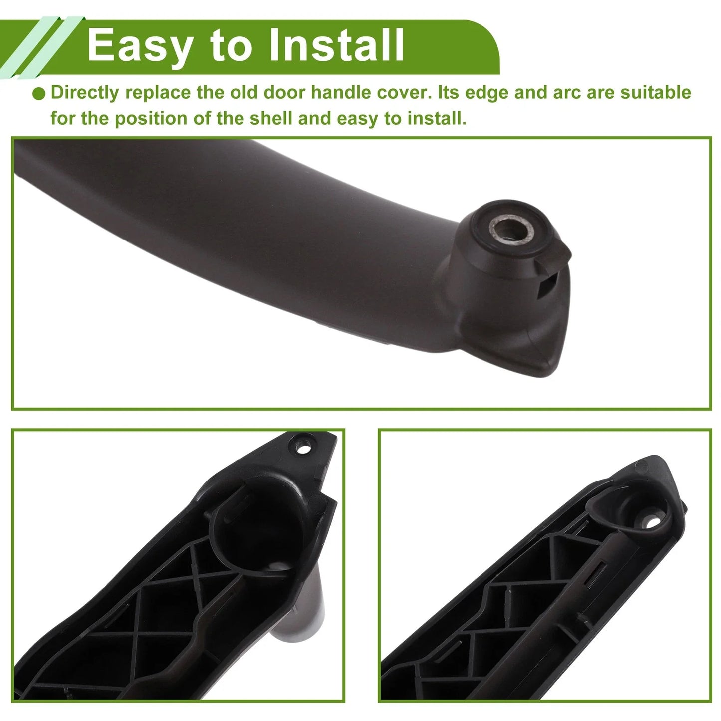 Door Panel Handle Pull Trim Cover Deep Brown for BMW X5 E70