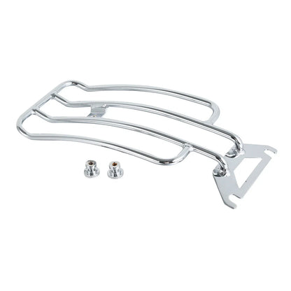 Chrome Solo Seat Luggage Rack for Harley Touring Road King (1998-2022)