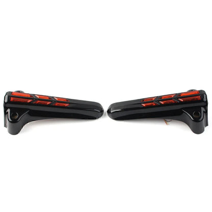 Front Lower Fork Leg Covers LED Amber Lights for Harley FLHR FLHTK FLHX (14-20)