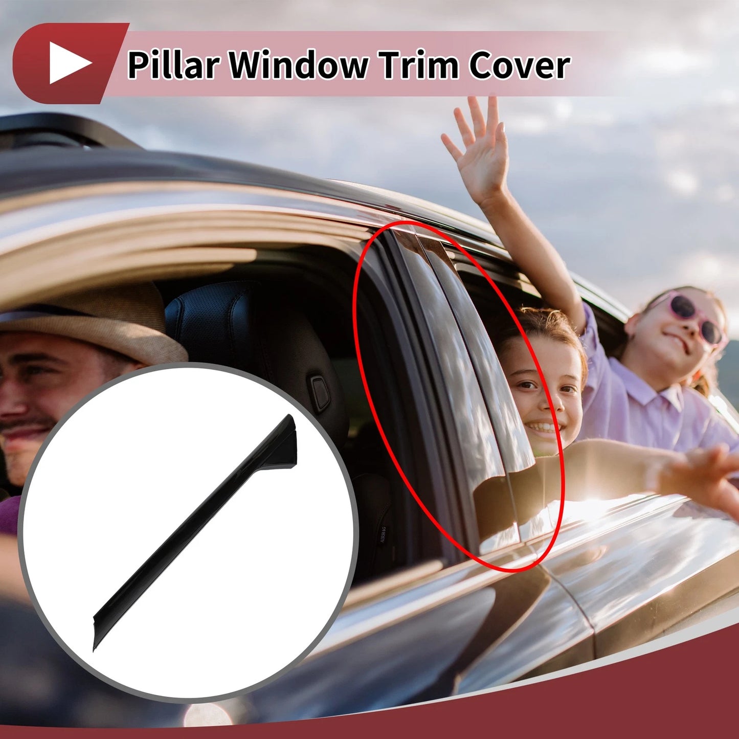 Door Pillar Window Trim for Ford Explorer (2011–2019) No.BB5Z7803145AA