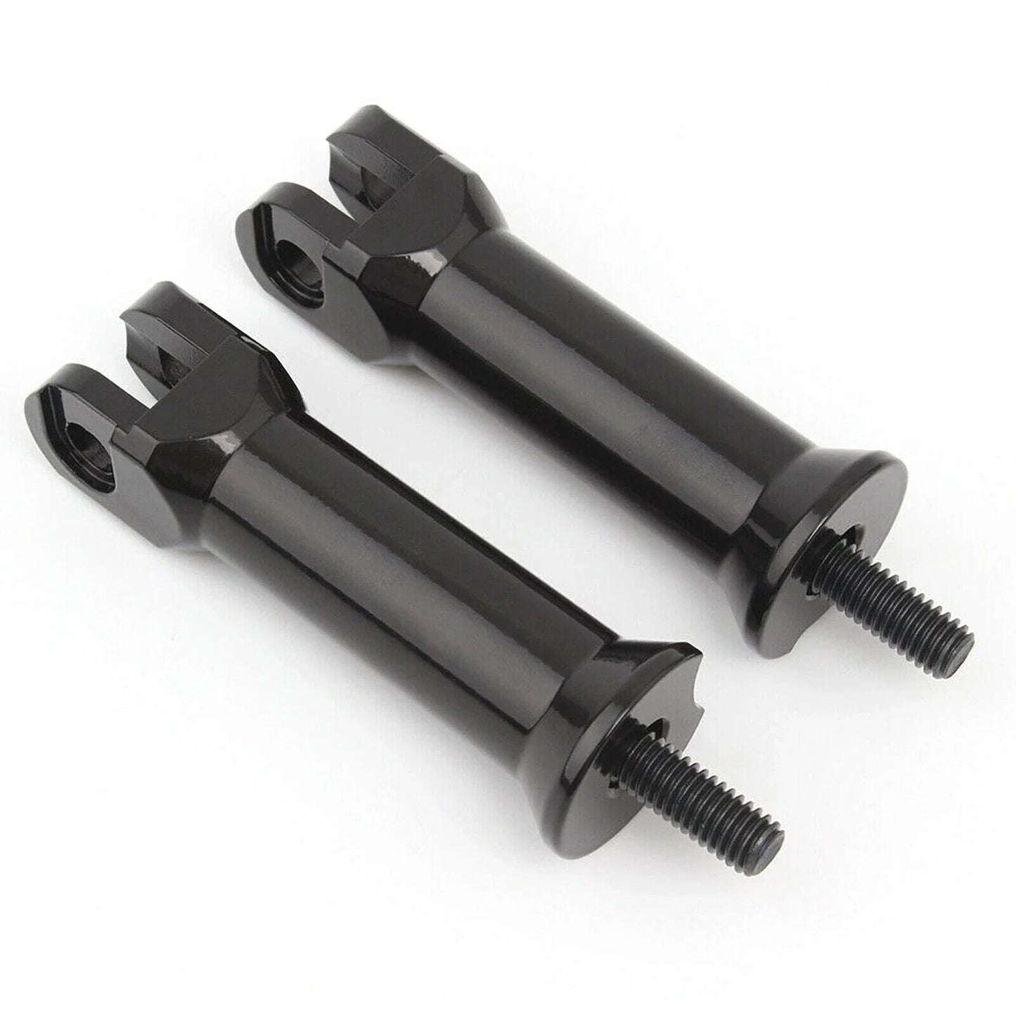 Black Passenger Foot Peg Support Mount for Harley Fatboy Softail
