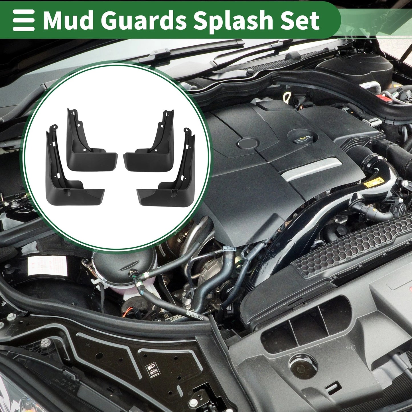 Mud Flaps Splash Guards Set of 4 for Honda HR-V (2022–2024)
