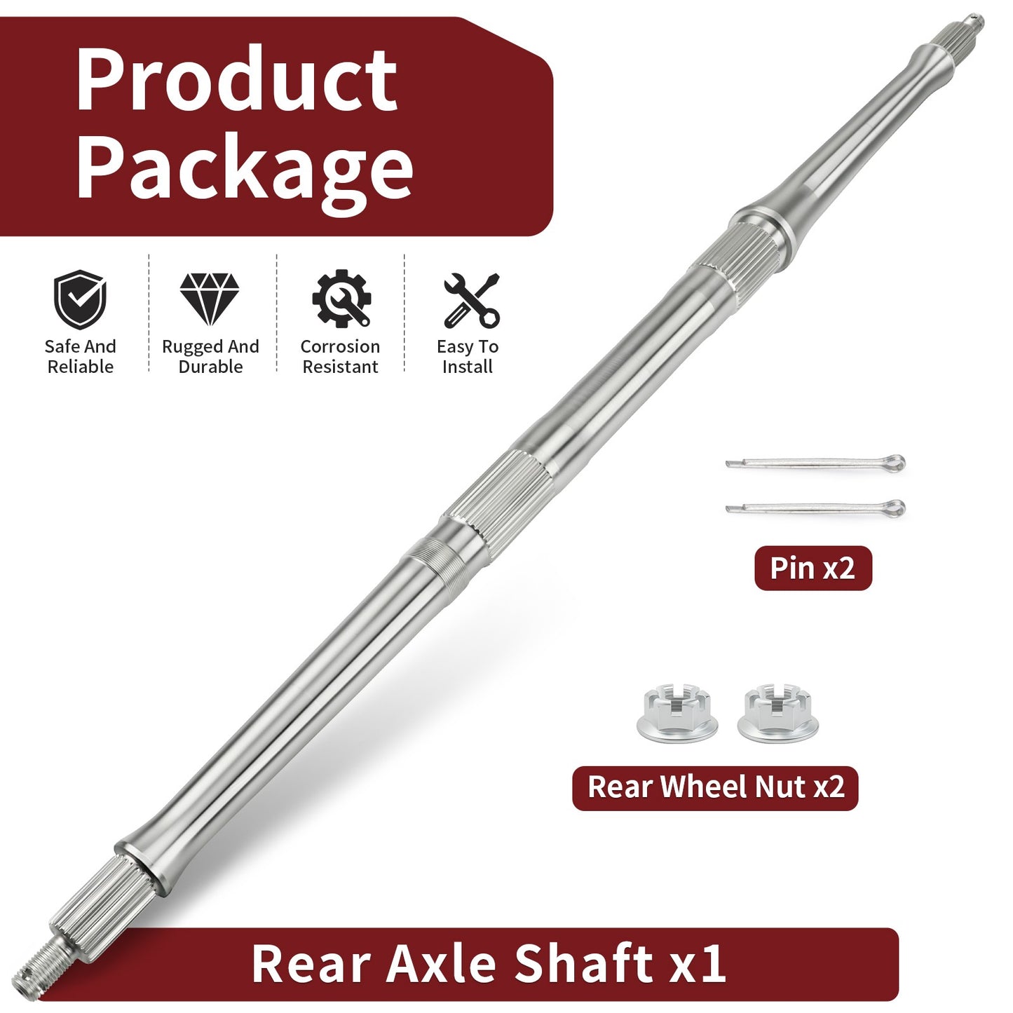 Rear Axle for Yamaha Raptor 350 (2004–2013)