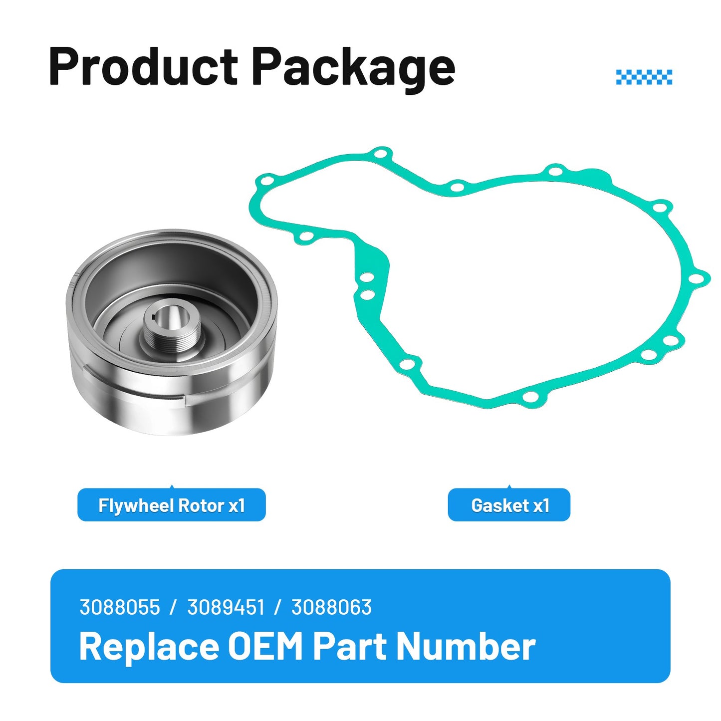 Flywheel for Polaris Predator 500 / Outlaw 500 (2003–2007) w/ Gasket
