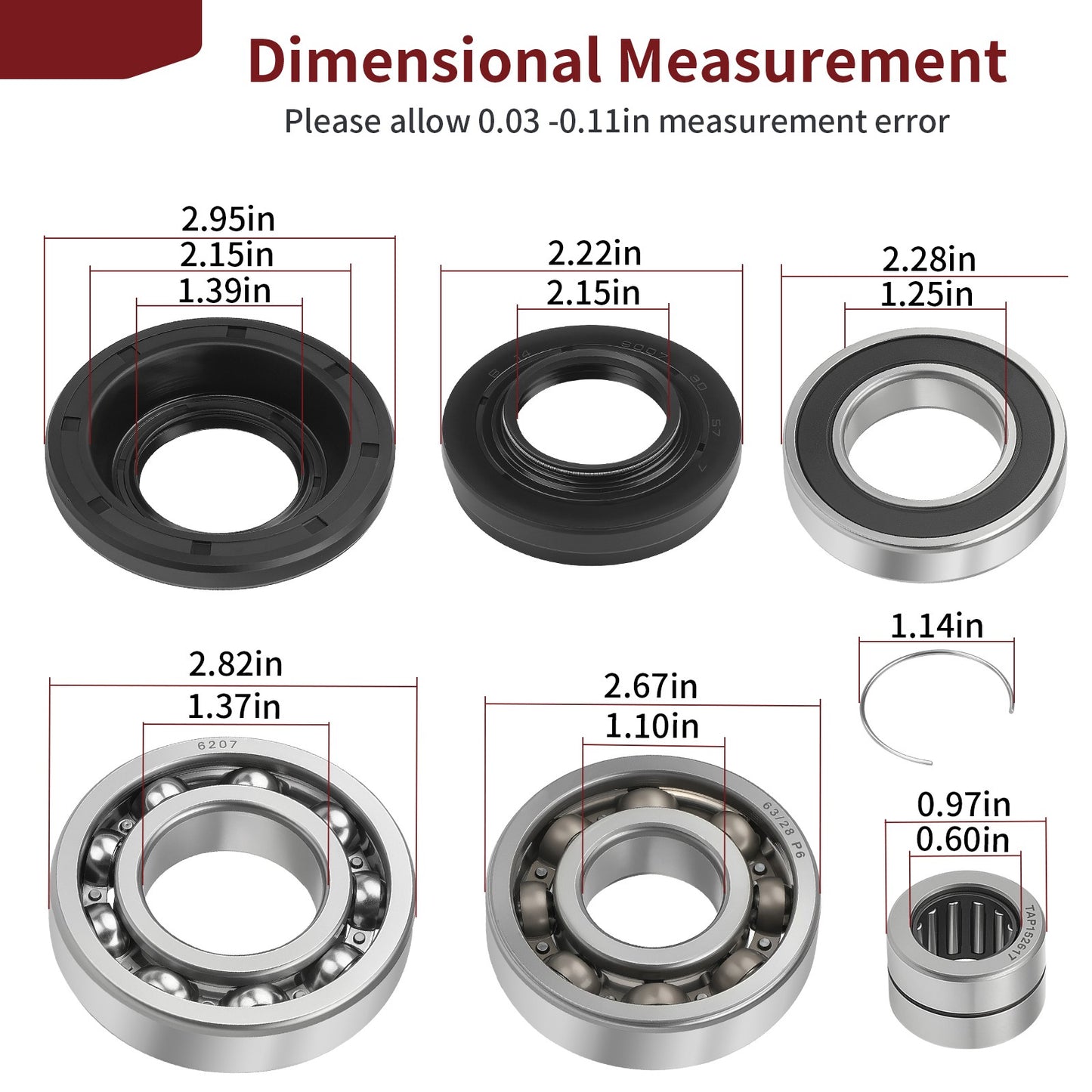Rear Differential Bearing Seal for Honda Foreman Rubicon 500 (2020–2024)