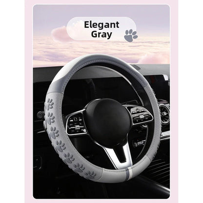 Cat Paw Silicone Steering Wheel Cover 36–38cm