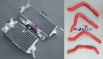Aluminum Radiator with Green Hose for Kawasaki KX125 (1990–1991)