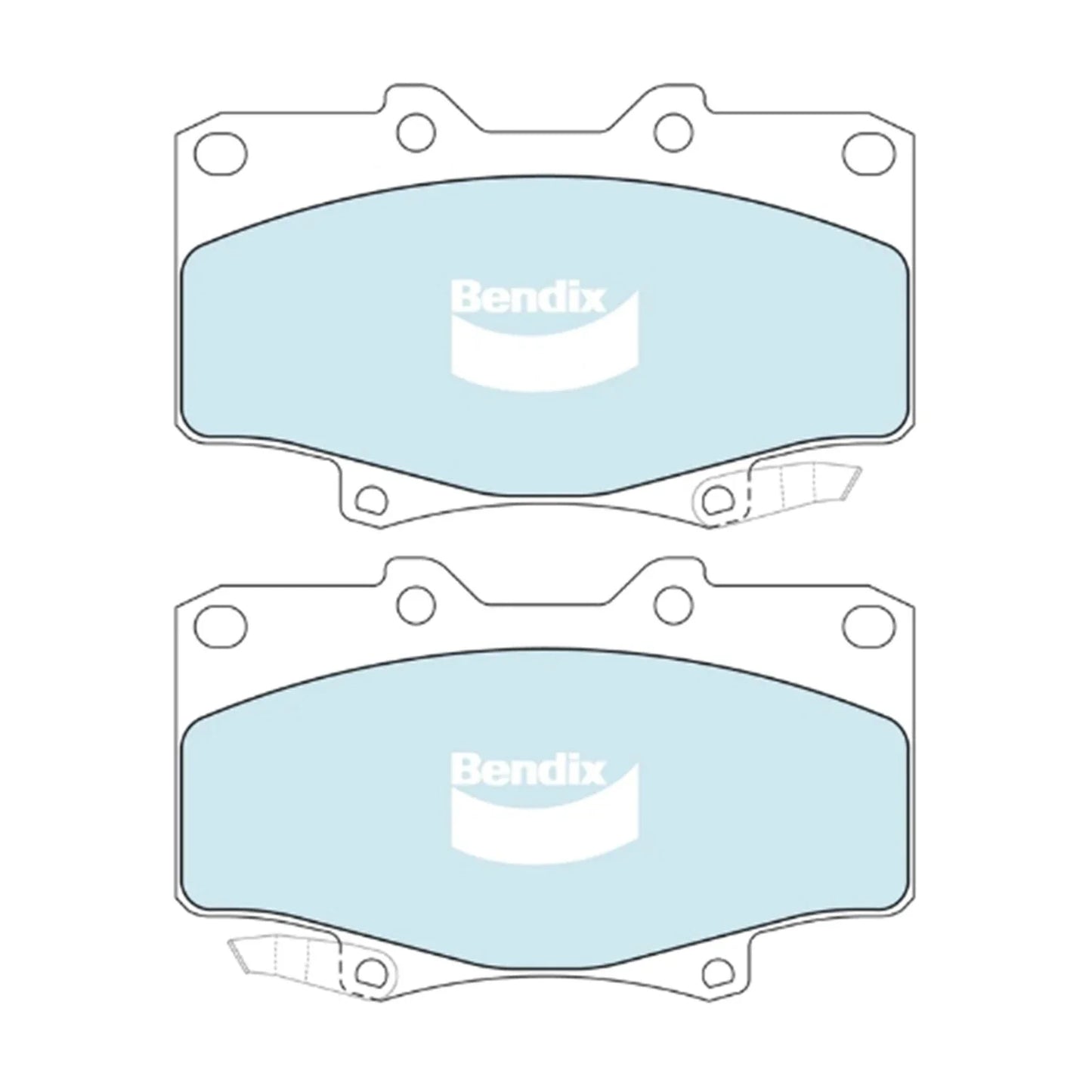 HD Front Disc Brake Pad Set for Toyota Landcruiser 80 Series (1990–1998)