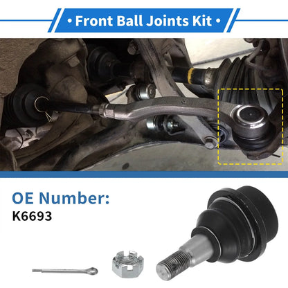 2 x Front Lower Ball Joints for Chevrolet Silverado 1500 HD (2001-2003)