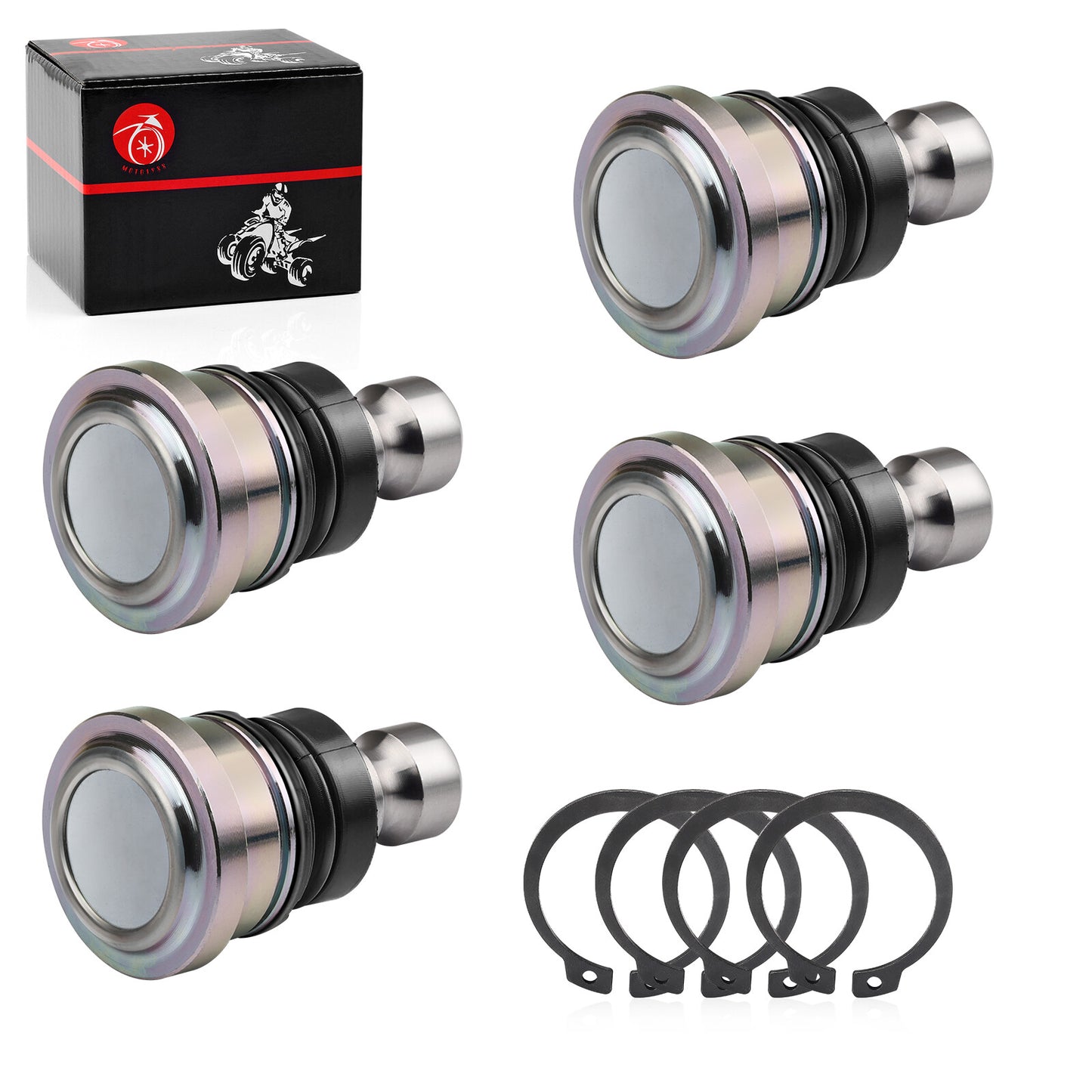 Set of 4 Upper Lower Front Ball Joints for Polaris RZR XP 1000 (2014–2022)