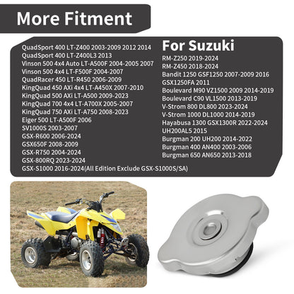 Radiator Cap for Suzuki GSX-R 600 750 GSXS1000 Hayabusa (2000–2023)