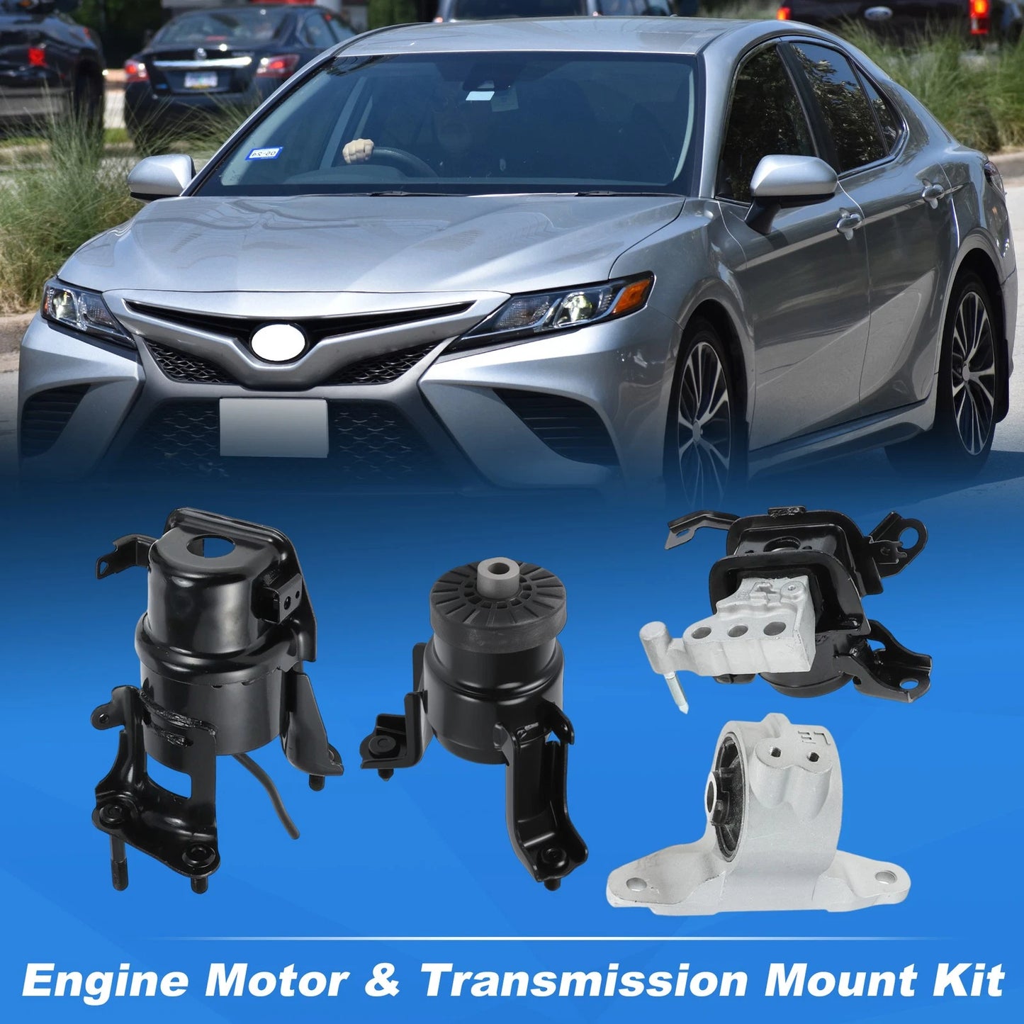 4X Engine Motor Trans Mount Set for Toyota Camry (2018–2025) Avalon (2019–2022) 2.5L L4