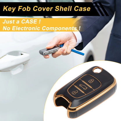 Car Key Case for Hyundai i10 i20 i30 i35 i40 ix20 ix25 ix30 ix35 ix55 (3 Buttons)