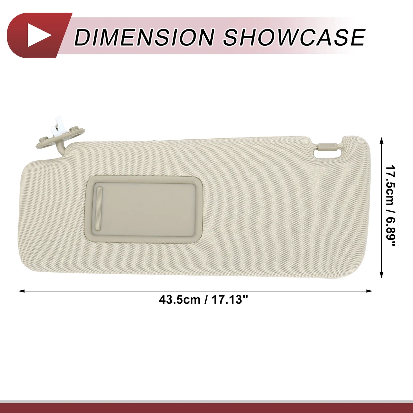 Sun Visor No. 74320-35A91-B1 for Toyota 4Runner (2010–2023) Left Driver Side