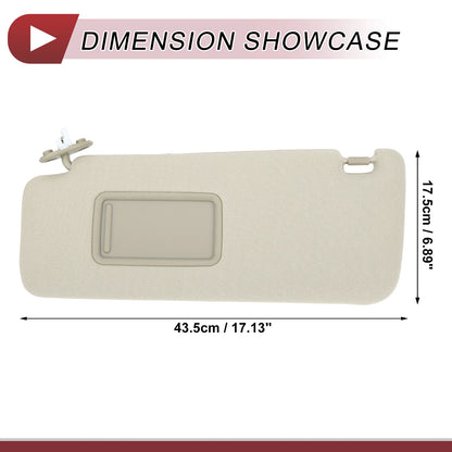 Sun Visor No. 74320-35A91-B1 for Toyota 4Runner (2010–2023) Left Driver Side