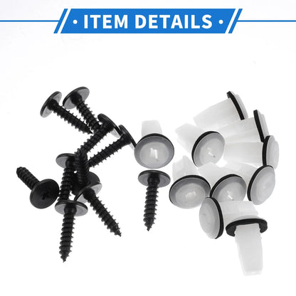 Fender Liner Splash Shield Bumper Cover Screw Kit for Honda Accord (2003-2007)