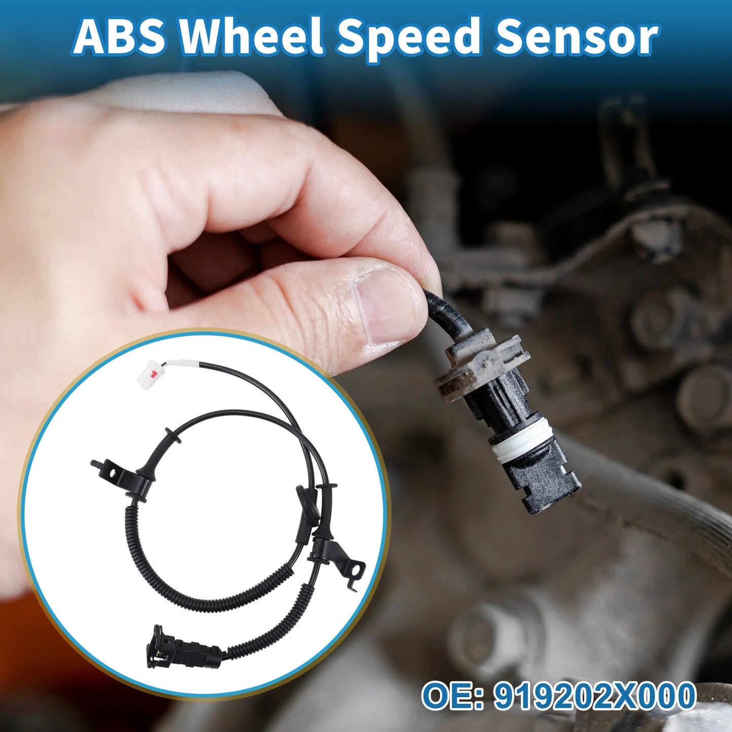 ABS Wheel Speed Sensor No. 919202X000 for Kia Soul (2010–2013)