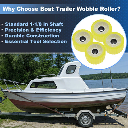 4X 5" x 3" Wobble Roller for Boat Trailer