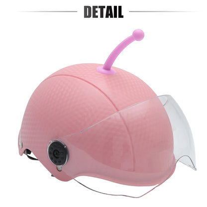 Antenna Shape Roof Ornament for Car Motorcycle Bike Helmets (Light Pink)