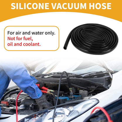 Silicone Vacuum Tubing Hose 11/16" ID 2mm Thick 16.4FT for Water