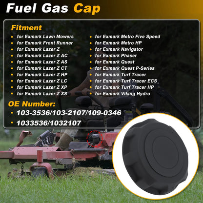 Fuel Gas Cap for Exmark Lazer Metro Phaser Quest Turf Tracer (103-3536)