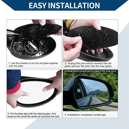 Heated Left Side Mirror Glass for Honda Accord (2013-2017)