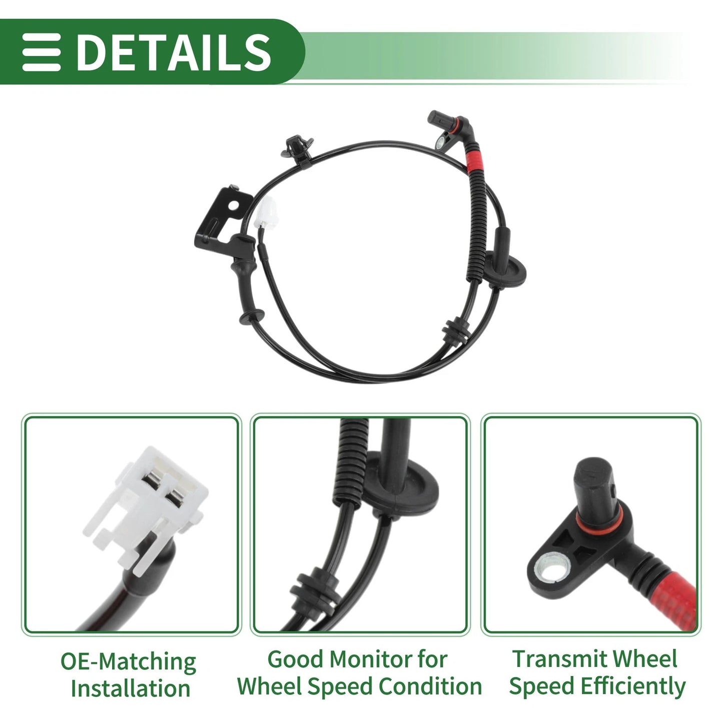 ABS Wheel Speed Sensor No. 956810U000 for Hyundai Accent (2010–2021)