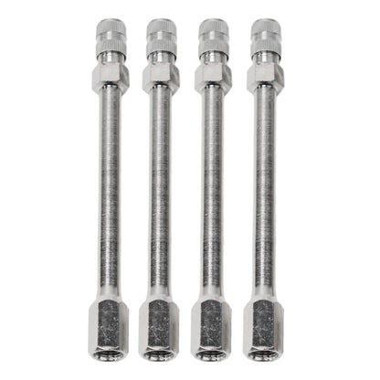 4pcs Tyre Wheel Valve Extension Extender Cap Metal Stem for Auto Car Truck