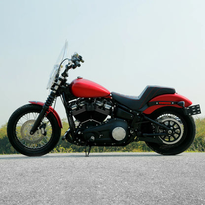 Seat Pillion 18-25 Black Red for Harley Softail Standard (2018 - 2025)