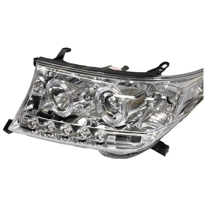 Angel-eye Projector LED Chrome Headlights for Landcruiser 200 Series(2007–2015)