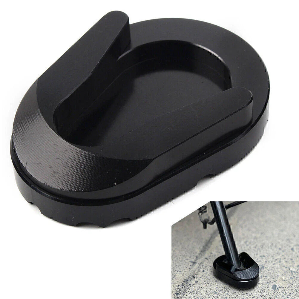 Black Kickstand Enlarge Plate Pad for Vespa Sprint Primavera 150 (2013-2020)
