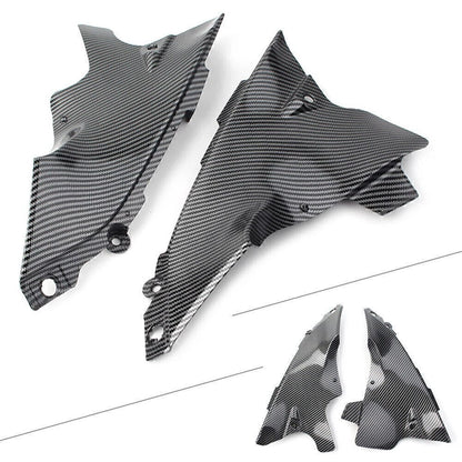 Carbon Fiber Look Front Dash Air Tube Trim Cover for Yamaha YZF-R1 (2004–2006)