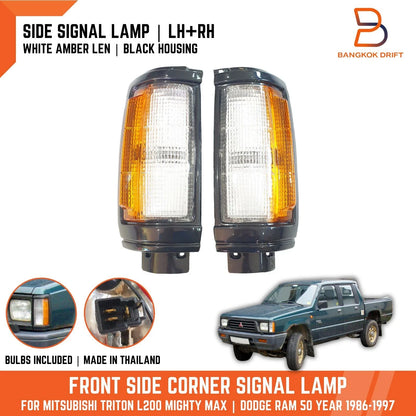 Black Side Corner Indicator Lamp for Mitsubishi Triton ME MJ Ute (1987-1996)