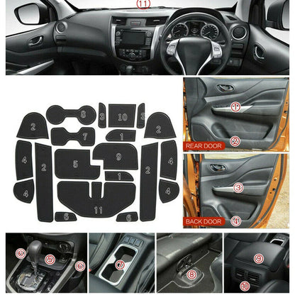 Door Slot Mat Pad for Nissan Navara NP300 D23 (2015-2022)