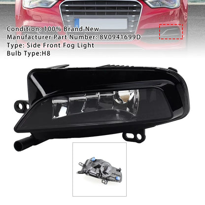 Left Fog Light with Bulbs for Audi A3 8V RS3 S3 (2012–2016)