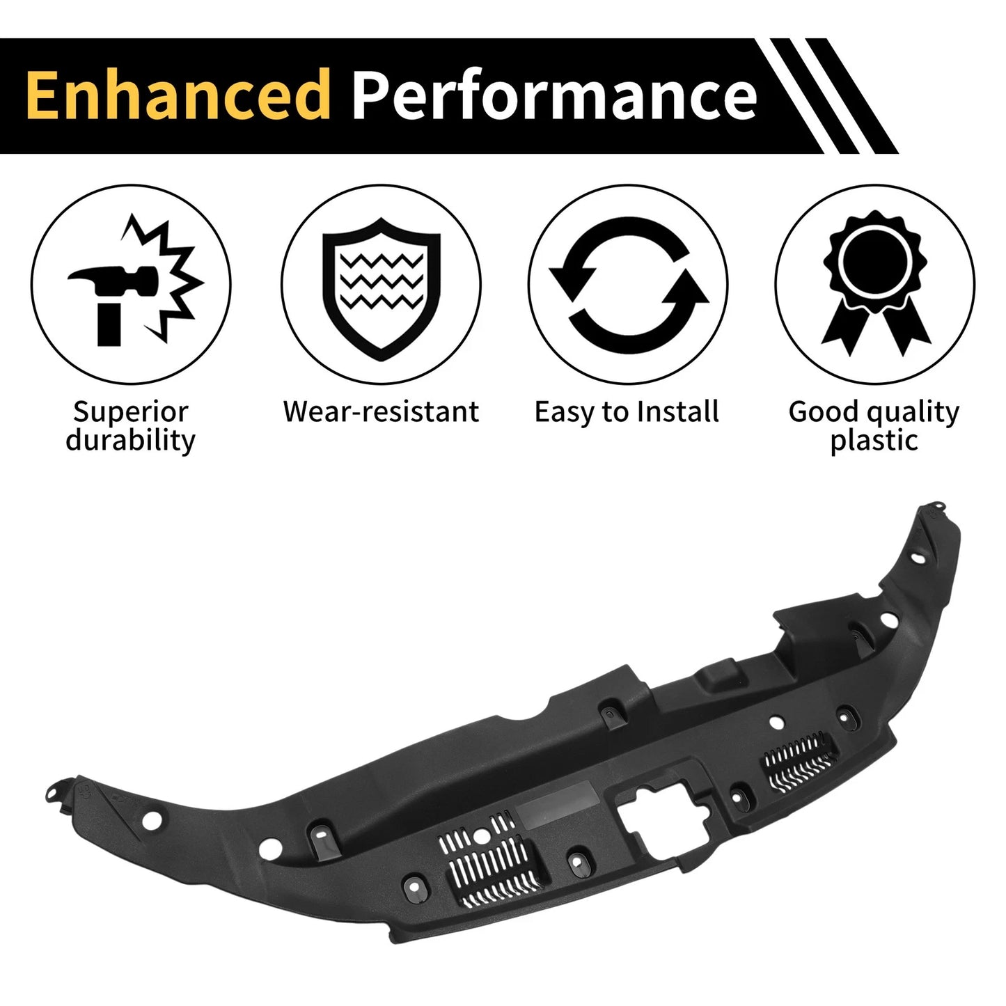 Radiator Support Cover for Toyota Highlander (2014–2019) No. 532950E070