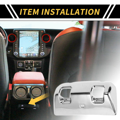 Rear Window Switch Panel Cover for Jeep Wrangler JL JLU (2018–2024) Gloss Silver Tone