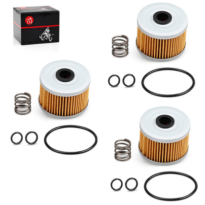 3X Oil Filter & O-Ring for Honda Big Red 250 (1985–1989)
