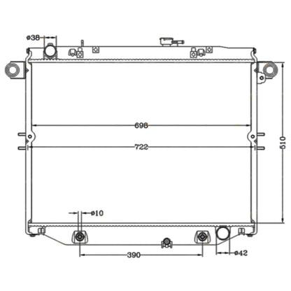 Radiator for Toyota Landcruiser 100 Series (2002–2007)