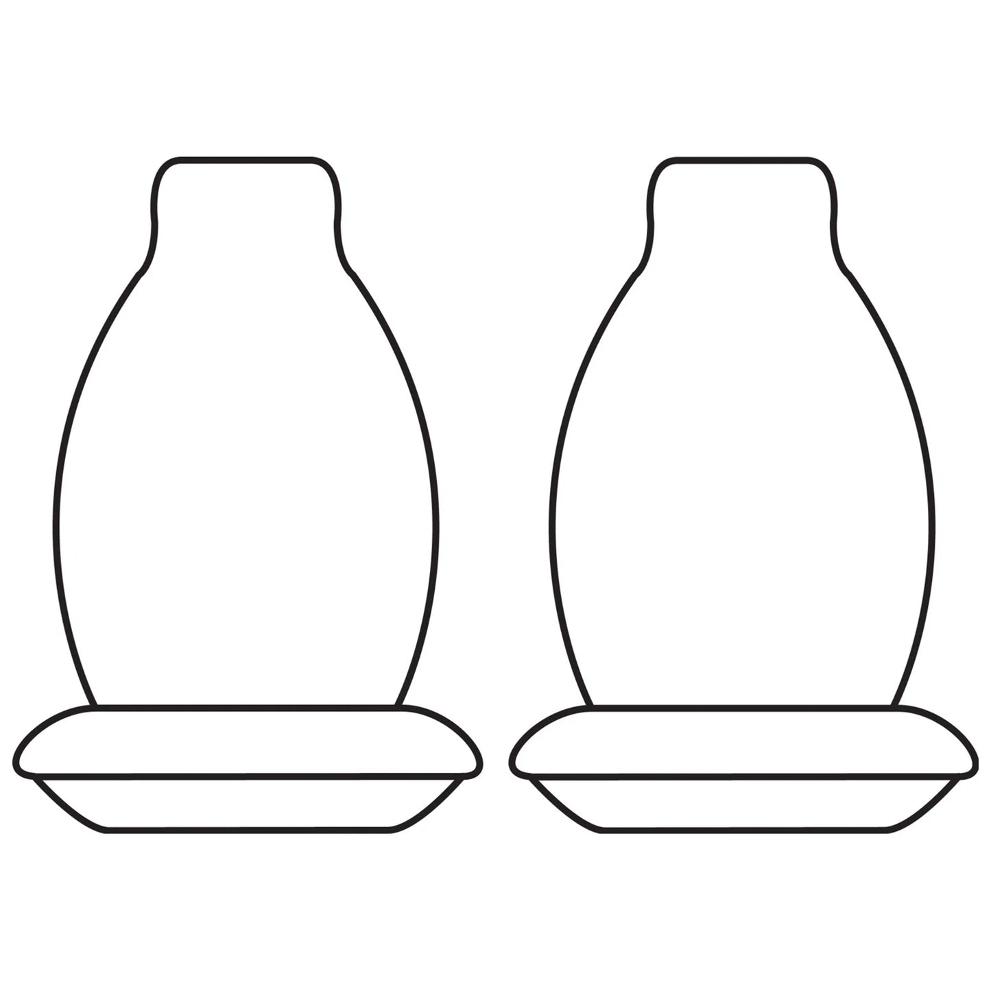 Set of 2 Custom Fit Canvas Car Seat Covers for Hilux (2015–Present)