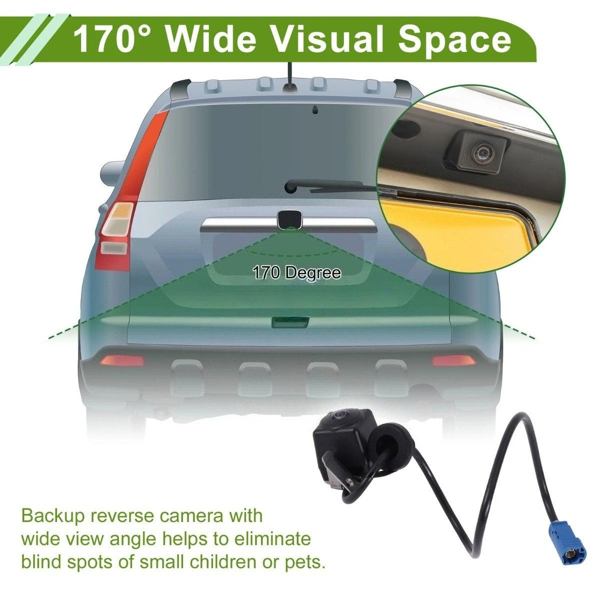 Rear View Back-Up Camera for Tesla Model S (2012–2018)