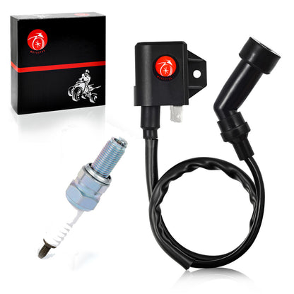 Ignition Coil & Spark Plug Set for Arctic Cat 400 4X4 LE (2003–2007)