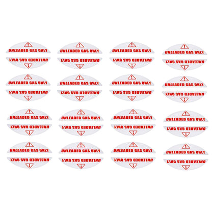 Unleaded Gas Only Fuel Cap Stickers for Cars (Weatherproof, Round)