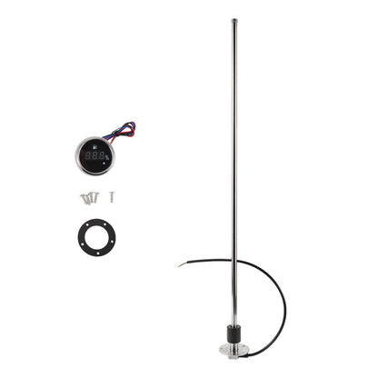 Fuel Sending Unit and Gauge Kit 0-190 Ohm for Boat Car Vehicle (0-190)