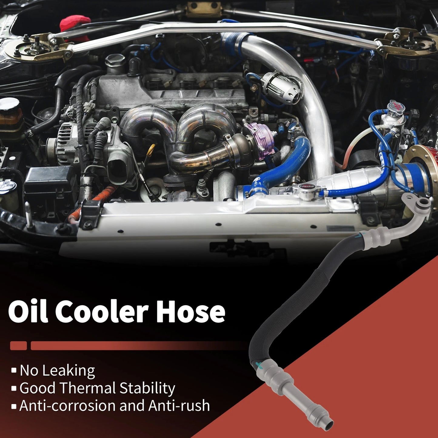 Inlet Engine Oil Cooler Tube for BMW E60 E61 535i (2008–2010) No. 17227560979